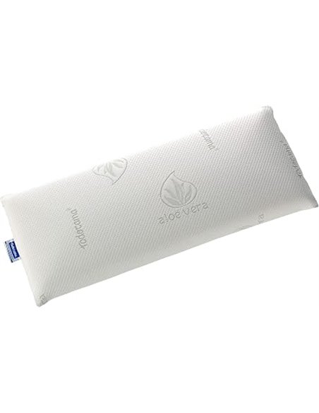Todocama - Memory foam pillow, 75 cm compact core. Double cover with zip. Aloe Vera fabric. Thermoregulating adaptability to the