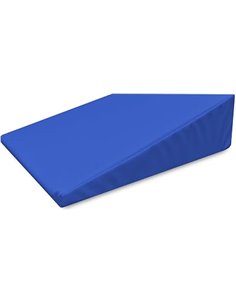 QUIRUMED Cojín cuña, Medidas 40 x 50 x 13 cm, Color Azul, Ergonómico, Polipiel, Relleno Flexible, Cojín Masaje, Fisioterapia, Ap