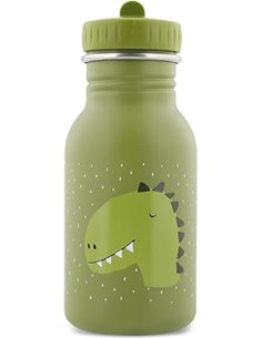 Trixie - Botella de Beber Para Niños de Acero Inoxidable 350 Mililitros - Mr. Dino (Dinosaurio)