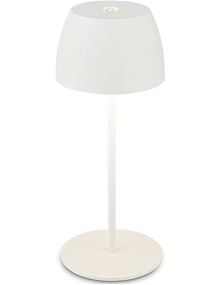 BRILONER - Mini lámpara LED de sobremesa inalámbrica IP44 táctil, regulable sin escalonamiento, lámpara de mesilla de noche, lám