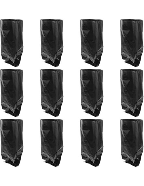 Doitool Bolsas De Vivero De PláStico 100 Piezas 9.44X3.93X0.03In con Agujeros Transpirables para Cultivo De Plantas JardíN Sumin