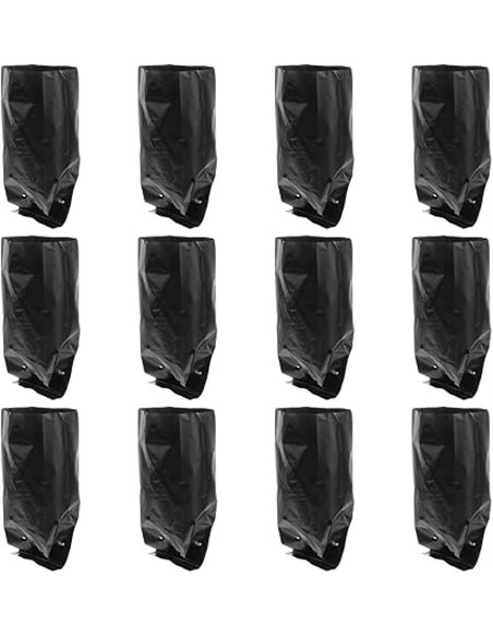 Doitool Bolsas De Vivero De PláStico 100 Piezas 9.44X3.93X0.03In con Agujeros Transpirables para Cultivo De Plantas JardíN Sumin