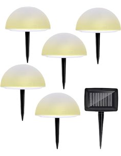 GRUNDIG - Lámpara solar para jardín, foco LED al aire libre, luz solar Rgb y blanco cálido, inalámbrica IP44