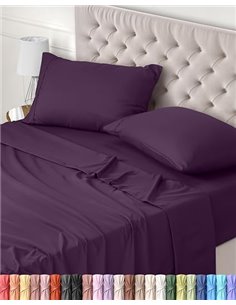 Utopia Bedding 4-Piece Sheet Set 150 x 200 – Brushed Microfiber Polyester – Oeko-Tex Certified – Fitted Sheet, Flat Sheet and 2 