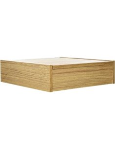 Albert de Thiers - Soporte para cubiertos con 4 compartimentos - Set doméstico para hasta 48 piezas - Efecto roble claro, 27,5 x