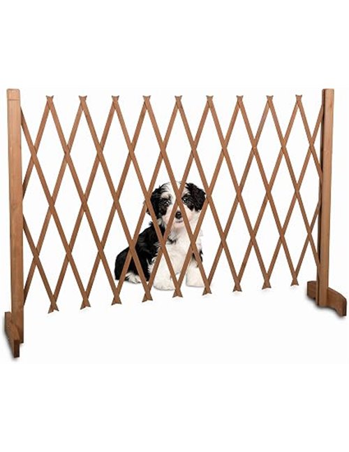 MaxxPro Barrier Puerta de seguridad para perro extensible, ancho 30-117 cm, altura 90 cm