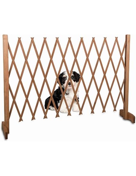 MaxxPro Barrier Puerta de seguridad para perro extensible, ancho 30-117 cm, altura 90 cm