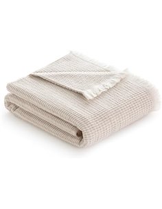 Todocama - Manta de Algodón Extrasuave con Diseño GOFRE, Colcha Multiusos Four Seasons para Sofá, Cama, Funda Decorativa y Manta
