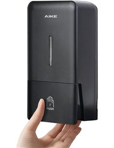 AIKE AK1006 Dispensador De Jabón Pared, 800 ml Dispensador de Jabón Manual de Plástico, Dispensador de Jabón Líquido para Manos 