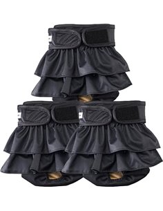 Pañales Reutilizables Lavables para Perros Hembra, Paquete de 3, Altamente absorbentes para Perros pequeños, para el celo, la in