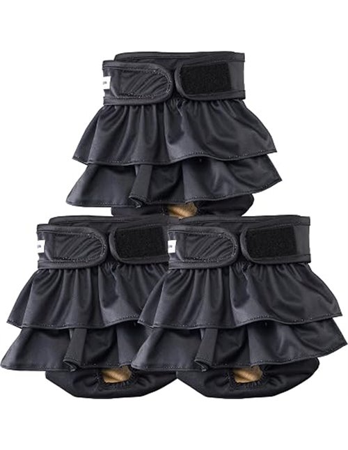 Pañales Reutilizables Lavables para Perros Hembra, Paquete de 3, Altamente absorbentes para Perros pequeños, para el celo, la in