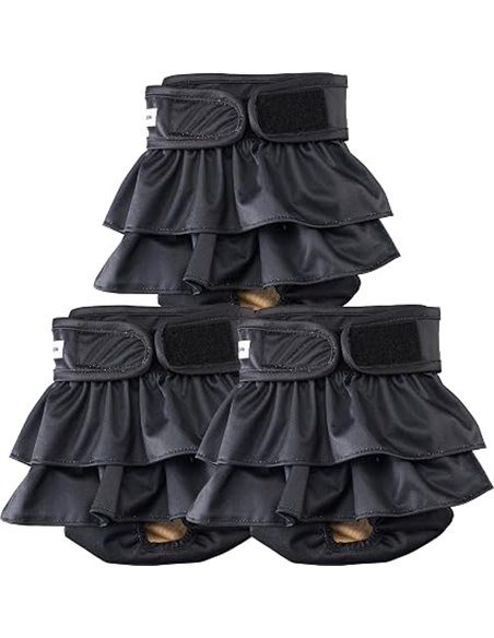 Pañales Reutilizables Lavables para Perros Hembra, Paquete de 3, Altamente absorbentes para Perros pequeños, para el celo, la in
