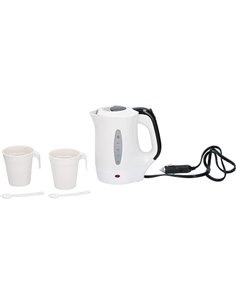 All Ride 8711252177052 - Hervidor de agua para camión de 24 V (0,5 L, incluye 2 tazas y 2 cucharas, plástico)