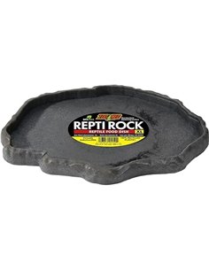 Zoo Med Repti Rock Cuenco para Reptiles, Comedero Sostenible para Reptiles, Comedero para Reptiles, Dispensador de Agua y Comida