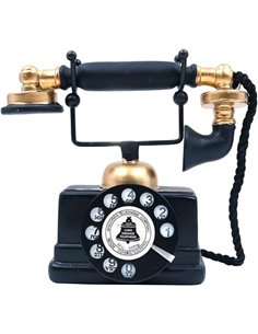 Decorative Antique Creative Retro Rotating Resin Telephone - Decoration for Bar, Home, Office - Decorative Lace for Home