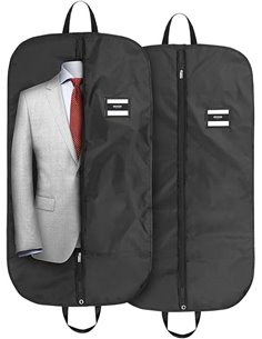 ecooe - 2 bolsas de ropa para ropa (110 × 60 cm), color negro