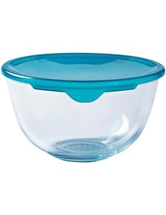 Pyrex Cook&Store - Bol para Mezclas, 21 cm, 2 l + Tapa, Color Amarillo