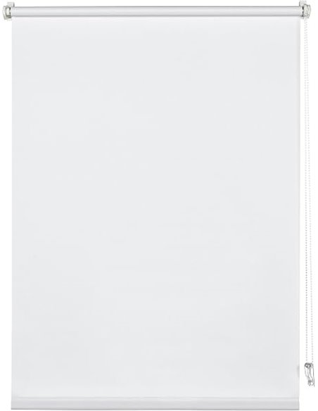 Deco Company Clip Roller Blind, Daylight, Opaque, All Mounting Parts Included, White, 50 x 150 cm (W x H)