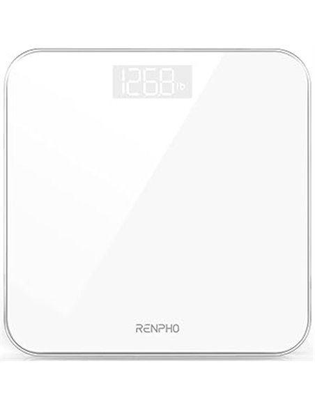 Báscula De Baño Digital RENPHO, Báscula De Peso Corporal De Alta Precisión Con Pantalla Iluminada, Graduación de 0,1 lb (50 g) p