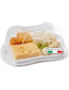 Snips, Guarda Queso 3 LT, Caja de Almacenamiento con Tapa 29 x 20 x 11 cm, 2 Cierres de Seguridad, Recipiente Guarda Queso con C