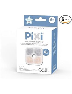 Catit Pixi Filtro para bebederos fuente, 6 unidades