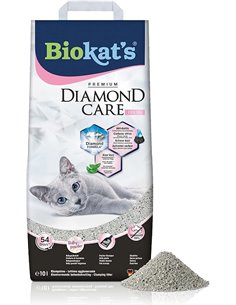 Biokat's Diamond Care Fresh, con fragancia - Arena fina con carbón activo y aloe vera 1 saco (1 x 10 l)