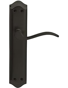 JANDEL Juego manivela Placa para Puerta Color Negro