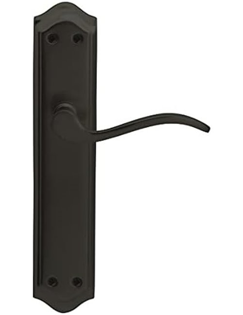 JANDEL Juego manivela Placa para Puerta Color Negro