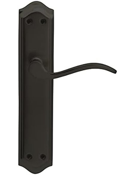 JANDEL Juego manivela Placa para Puerta Color Negro