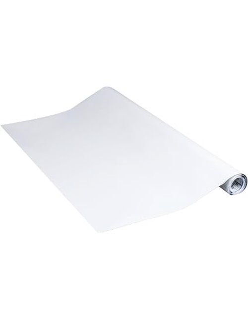 Venilia Lámina adhesiva, Mate Blanco, 45cm x 2m, Espesor 160μ, Vinilo autoadhesivo para muebles o cocina, decorativas papel pint