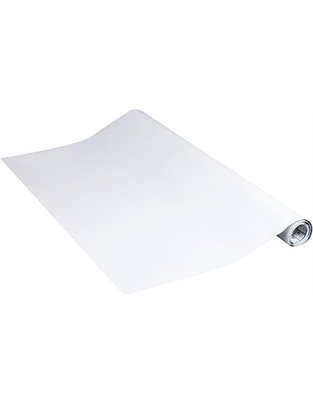 Venilia Lámina adhesiva, Mate Blanco, 45cm x 2m, Espesor 160μ, Vinilo autoadhesivo para muebles o cocina, decorativas papel pint