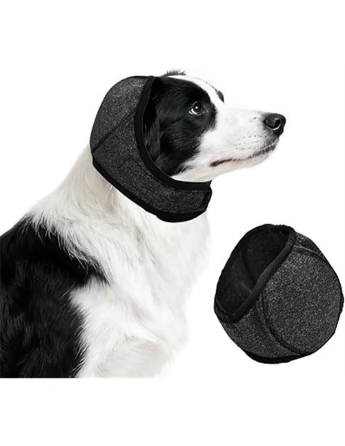 Protectores de Orejas para Perro, Banda Ajustable contra Ruido y ansiedad, cómodo Envoltorio de Cabeza para baño, Cuidado, torme