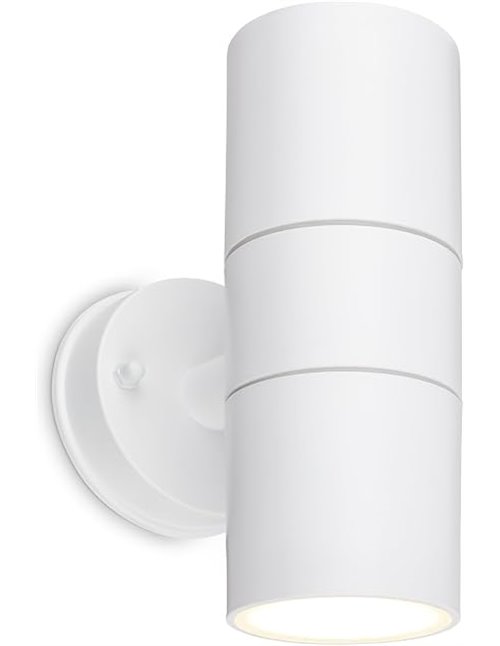 BRILONER - Aplique de Pared para Exteriores IP54 Protección contra Salpicaduras de Agua y Polvo, Casquillo GU10, Máx. 7W, Lámpar