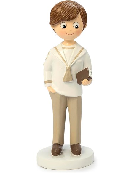 Mopec Y738 Figura Comunión Marinero Camisa Beige Mano en Bolsillo 17 cm.