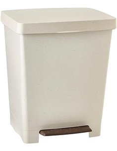 Tatay Cubik Kitchen Pedal Bin 21L | Matte Finish | Interior and Exterior | For Bags from 20L to 30L | 100% Recycled Plastic BPA 