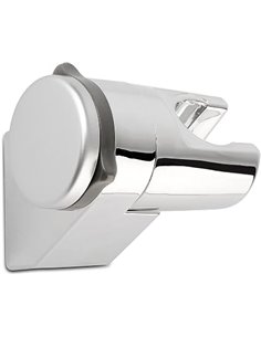 TATAY Multi-position Shower Holder, ABS Plastic, Chrome, Measures 8 x 7 x 6.5
