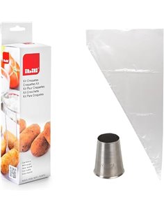 IBILI, 777000, Kit para Croquetas, Color Blanco