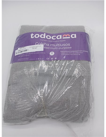 Todocama - 230x260cm. Colcha Multiusos Sofa, Manta Foulard, Plaid para Cama, Cubresofa Cubrecama, Jarapas.