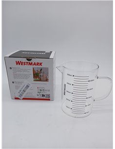 Westmark Jarra Medidora de Vidrio, Para Medir Ingredientes, Segura para Microondas, Resistente al calor, Asa Ergonómica, 500 ml 2