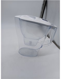 BRITA Jarra con filtro de agua Aluna blanca (2,4 l) incl. 1x cartucho MAXTRA PRO All-in-1:jarra adaptable al frigorífico con LTI 2