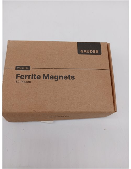 GAUDER Magnets for Whiteboard, Fridge & Office - Strong Round Magnetic Discs - Black Magnets for Daily Use (62 Pieces - 18 x 5 m