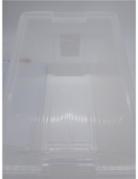 Tatay Caja Botiquín 15L | Caja Almacenaje Plastico con Bandeja de 5 Compartimentos | Tapa con Bisagra Incluida | Asas Ergonómica