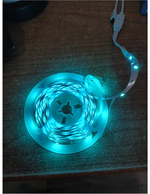 HOVVIDA Tira LED 5M, 30 LED/Metro, 1x5M, 24V RGB Luces LED, 150 LED, APP y Mando a distancia, Modo de Música, LED para Habitació