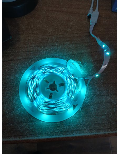 HOVVIDA Tira LED 5M, 30 LED/Metro, 1x5M, 24V RGB Luces LED, 150 LED, APP y Mando a distancia, Modo de Música, LED para Habitació