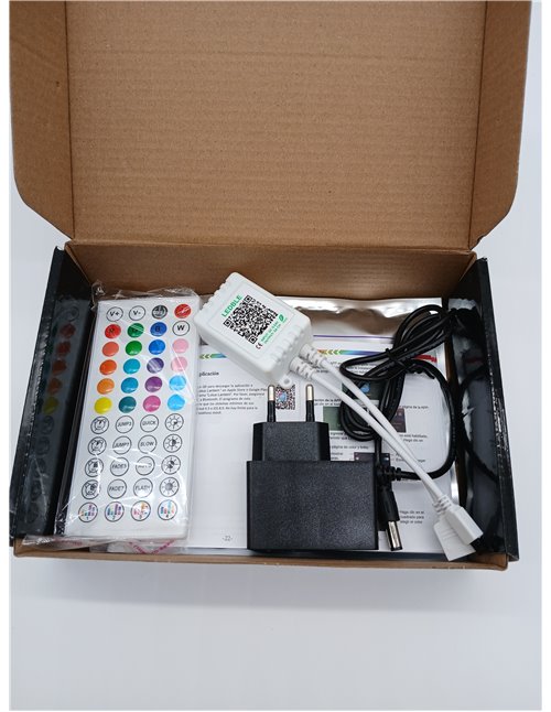 HOVVIDA Tira LED 5M, 30 LED/Metro, 1x5M, 24V RGB Luces LED, 150 LED, APP y Mando a distancia, Modo de Música, LED para Habitació