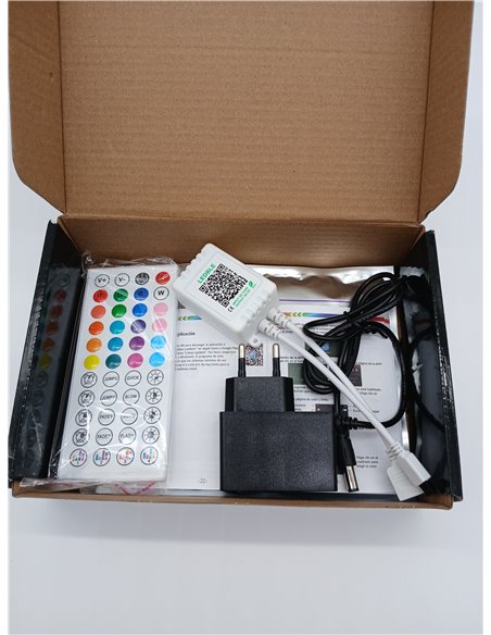 HOVVIDA Tira LED 5M, 30 LED/Metro, 1x5M, 24V RGB Luces LED, 150 LED, APP y Mando a distancia, Modo de Música, LED para Habitació