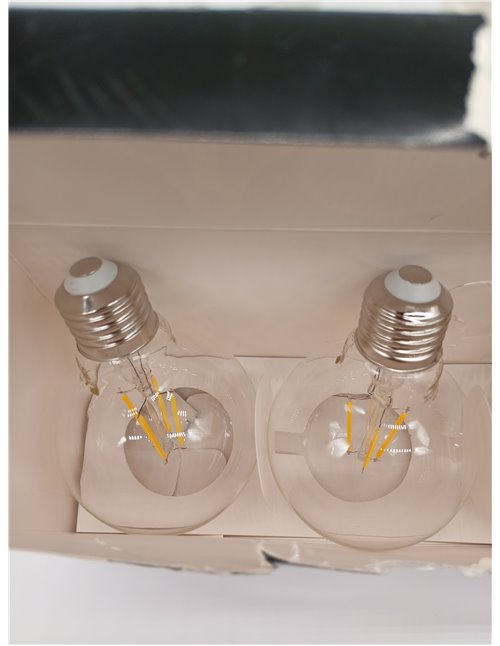 Eglo set de 3 lámparas de filamento LED con casquillo E27, bombillas vintage Edison transparentes, 4 vatios cada una, bombillas 