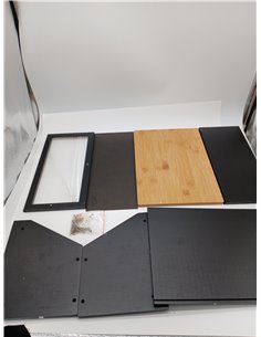YOUDENOVA Panera con tabla de cortar, cesta de pan de madera, cajas de almacenamiento, caja de bambú para pan, molinillo de sal  2