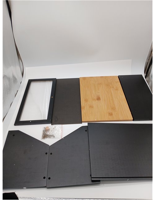 YOUDENOVA Panera con tabla de cortar, cesta de pan de madera, cajas de almacenamiento, caja de bambú para pan, molinillo de sal 