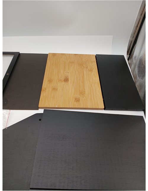YOUDENOVA Panera con tabla de cortar, cesta de pan de madera, cajas de almacenamiento, caja de bambú para pan, molinillo de sal 